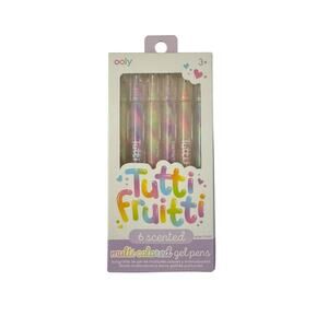 Ooly Tutti Frutti Scented Multi-Colored Gel Pens Set of 6 New